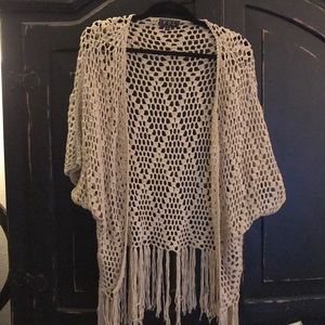 POL crochet kimono cardigan